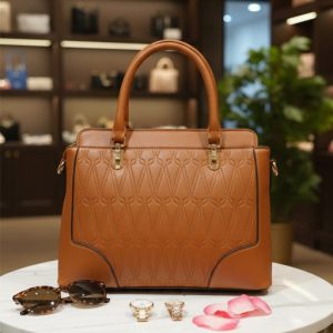 Premium Light Brown Handbag for Ladies – Elegant, Spacious, Durable & Perfect for Work, Shopping, Travel and Special Occasions