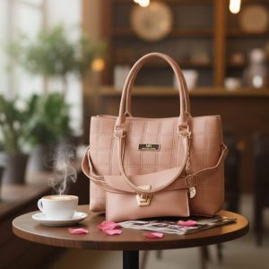 Elegant Ladies Handbag – Chic Designer-Inspired Tote with Mini Pouch | Fashionable & Spacious Daily Carry